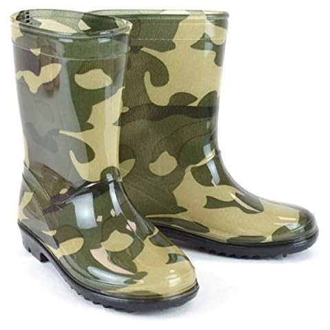 Thingimijigs Boys Camouflage Wellington Boots Cover