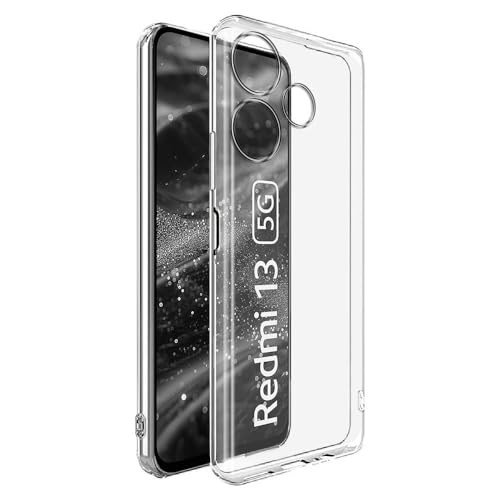Image of COVERBLACK Soft Rubber Back Cover Compatible Model for Mi Poco M6 Plus 5G - Transparent