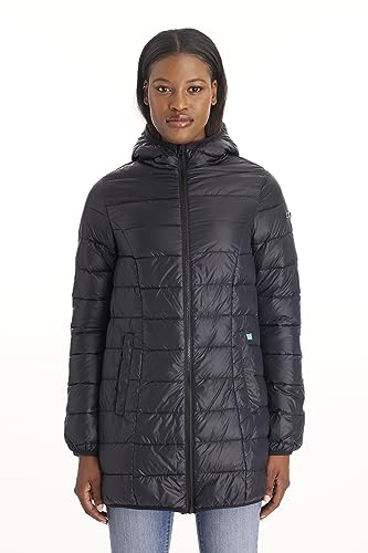 Modern Eternity Maternity Jacket Lightweight Down Filled (XL, Black)