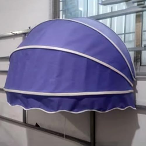 Baldacchino per porta a mezza cupola per esterni, 61 cm, viola, per patio, terrazza, veranda, arco, protezione da pioggia e neve, protezione dalle intemperie durevole
