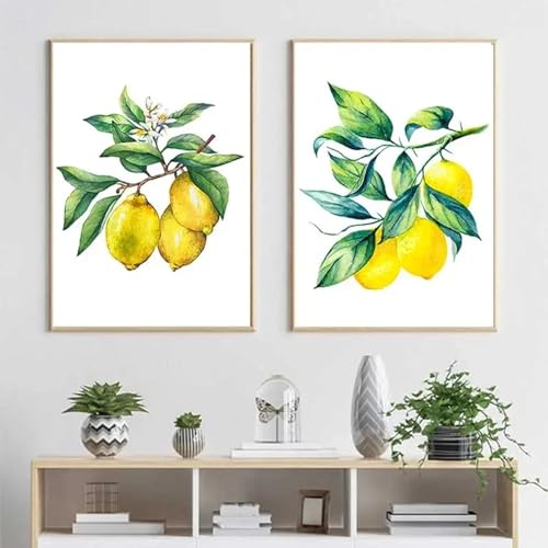 Impression de citron moderne sur toile de qualité premium - 4