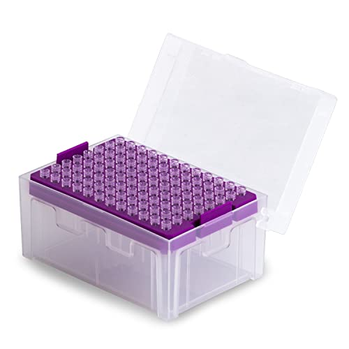Image of HUWAZINE Pipette Tips 10ul with Filter Universal pipettor Tips, PP Material 96 Tips/Box (T10-RSF-96)