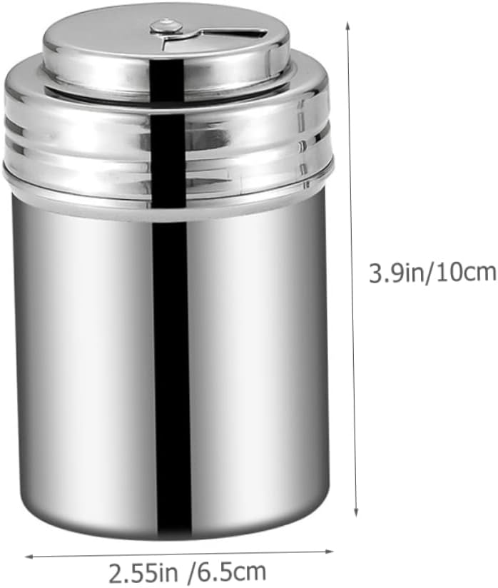 SOLUSTRE 2pcs Home Seasoning Jar Shakers Stainless Steel Pepper Bottle Kitchen Salt Shaker