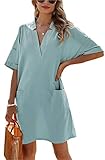 🔅Das stilvolle Strandkleid ist ein klassischer Schnitt und Design, das zu verschiedenen Anlässen getragen werden kann, sehr geeignet für Urlaub, Casual, Alltag und andere Gelegenheiten.