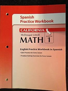 Paperback Math Practice Workbook Course 1 Grades 6-8: Mcdougal Littell Middle School Math California Book