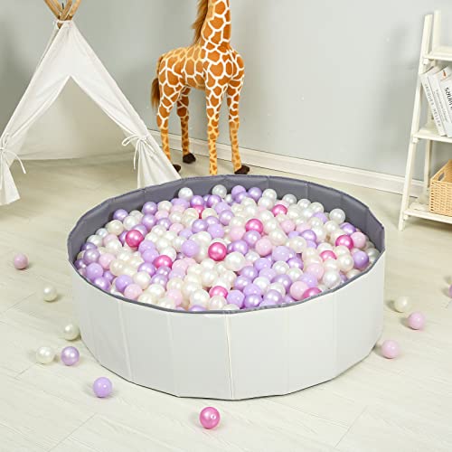 GOGOSO Foldable Ball Pit for Toddlers Large Foldable Puppy Dogs Cats Baby Infant Kids Portable Corner Ball-Pit Big Pop Up Collapsible Soft Play Tent Indoor Outdoor (Balls no Include) White by GOGOSO - Image 6