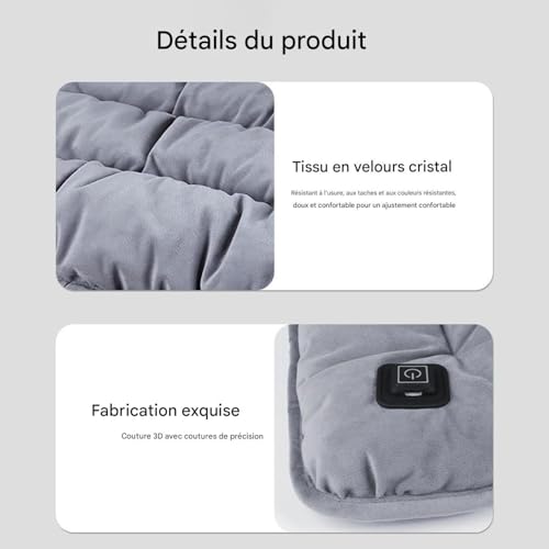 Coussin de siège chauffant pour terrasse et fauteuil roulant - 7