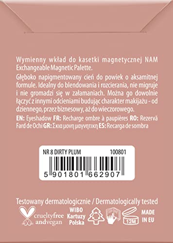 Nam Makeup Matte Eyeshadow Nr 8 - Dirty Plum, 3.5G #TOP1