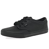 Vans Atwood Leather, Sneakers Basses garçon, Noir ((Triple) Black Knx), 38 EU