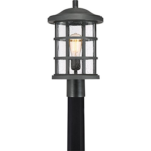 Quoizel Cse9010Ek Crusade Outdoor Post Mount, 1-Light, 150 Watts, Earth Black (17" H X 10" W) #TOP9