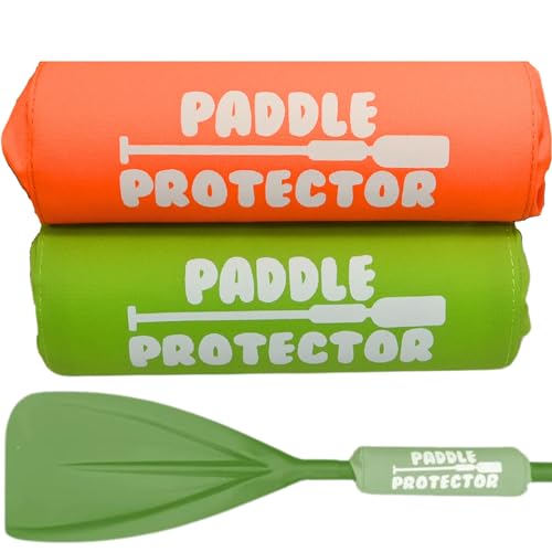 Paddle Protector Paddle Float, Paddle Board Accessories for Stand Up Paddle Board, Kayak Inflatable, Foam, Kayak Flotation, Canoe Paddles, Kayaks, SUP Paddleboard, 2 Pack Green & Orange