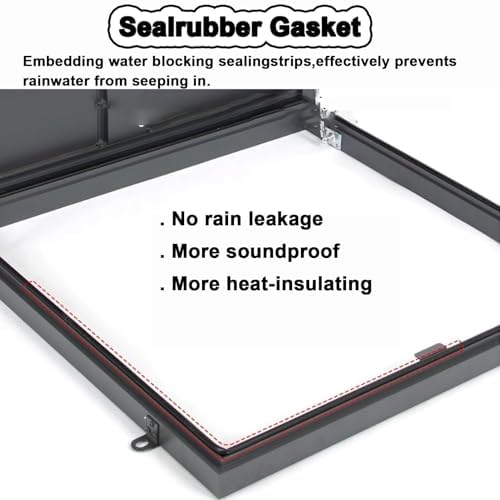 Galvanized Steel Roof Hatch - Durable Secure Access Door for Flat Roofs & Basements, Ideal for Safe Escape & Easy Maintenance, Weather-Resistant Design