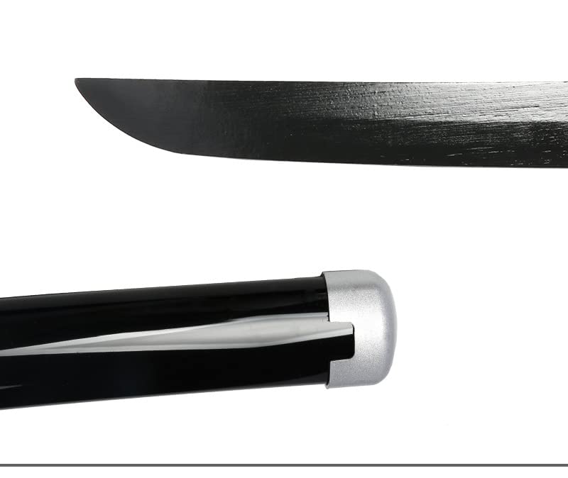 Demon Sword, Cosplay Katanas Blade Prop, voor Kamado Tanjirou Samurai Anime Ninja Zwaard decoratief speelgoed, voor Anime Liefhebbers Decoratieve Wapen Speelgoed Houten Model 41 inches, E