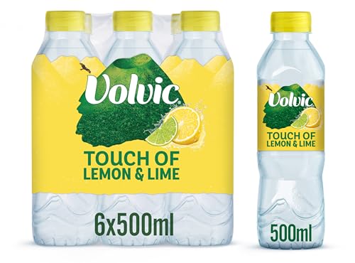 Volvic Touch of Fruit Lemon & Lime Flavoured Water, 6x500ml
