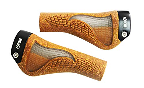UFOR Wave Ergonomic Mountain Bike Cork Handlebar Grips, Eco-Friendly Ergonomic