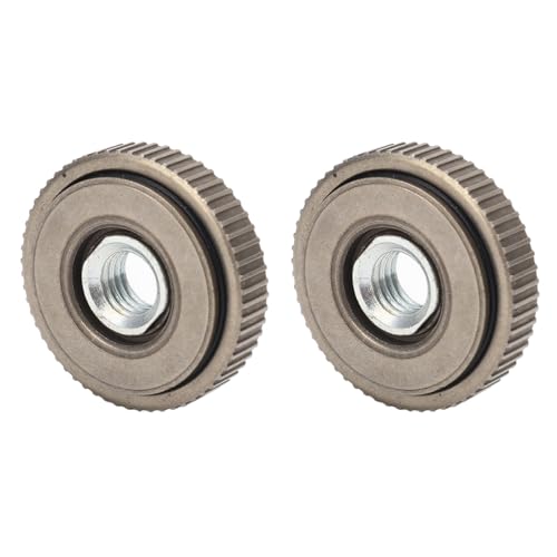 Angle Grinder Pressure Plate 2pcs Self Locking Angle Grinder Flange Nut 12.7mm Height Alloy Steel for Cutting