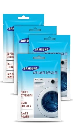 Image of Washing Machine Descaling Powder | Removes Limescale, Mold & Bacteria | Deep Cleans Drum, Tub & Rubber Seal | Front Load & Top Load | 100g Each (Pack of 4)