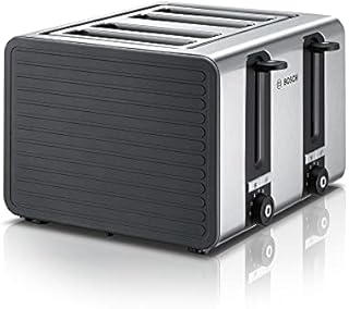 Bosch TAT7S45 toaster 4 slice(s) 1800 W Black, Stainless steel