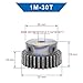 LYMFE Industrial helical Gear 1pcs 1M30T Spur Gear Bore 5/6/6.35/7/8/10 /12/12.7/14/15/16/17mm Motor Gear Low Carbon Steel Gear (Size : 1M30T (Bore 8mm))