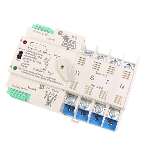 ATS inverseur de source automatique 4P 63A pour système photovoltaïque solaire