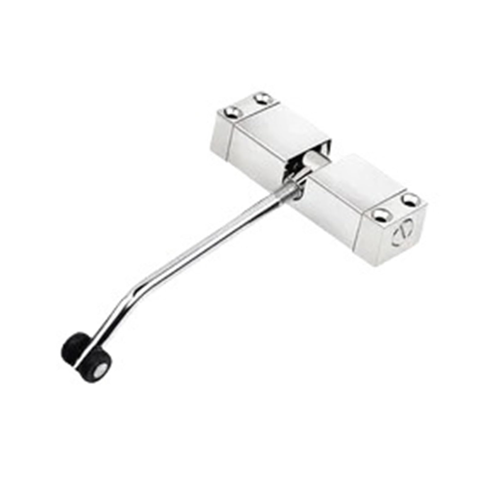 Door Closer, 2pcs Automatic Door Closer Rotating Stainless Steel Easy Installation Resistance Slow Speed ​​Spring,Commercial & Home Use(Silver)