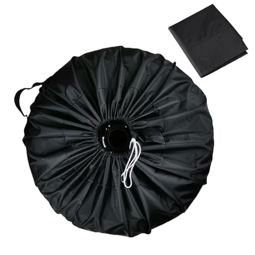Funda Rueda Repuesto,Bolsas para Neumáticos,65cm Cubierta para Rueda de Repuesto,Cubierta Universal de Ruedas de Repuesto,con Asa para vehículos comerciales,Automóviles,SUV,Negro