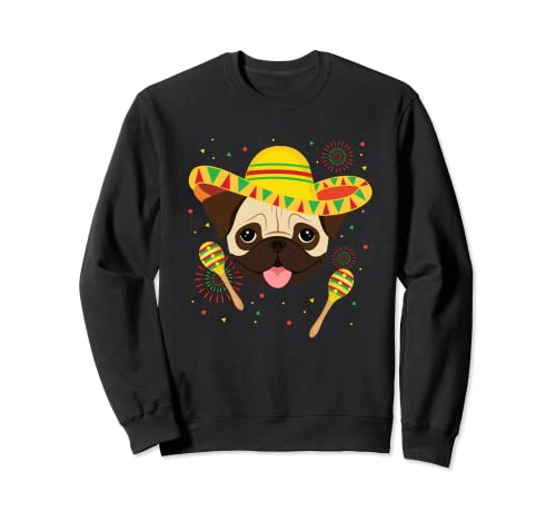 Messicano Pug Dog Lovers Cinco De Mayo Mexico Fiesta Felpa