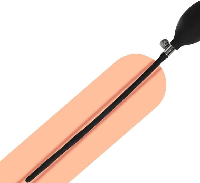 Silicone Soft Urethra Extra Long Manual Pressure Expansion Stimulation Massage Catheter Urethra Plug Manual Masturbation Orgasm Device for Men