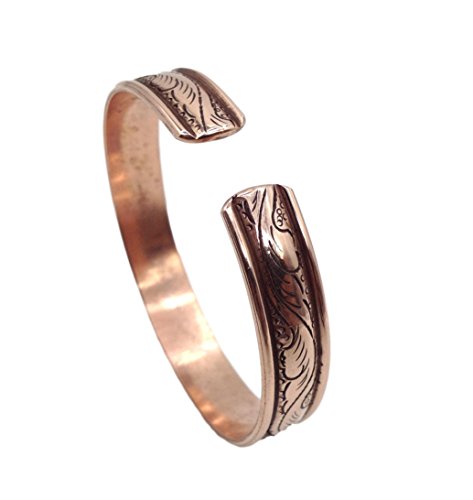 Healing Lama™ 100% Pure Copper Hand Carved Tibetan Healing Bracelet. Unisex, Hand Made High Gauge Copper #TOP2
