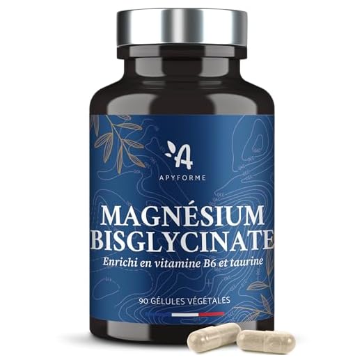 Magnésium végétal : Bisglycinate de Magnésium hautement dosé 1500mg(D/J)+ Vitamines B6. Effet non laxatif.120 gélules végétales sans titane, sans gluten, sans lactose, sans OGM. Fabriqué en France