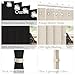 HMYI 100% Blackout Accordion Style Door Curtain for Doorways Privacy Magnetic Door Curtain, Temporary Doors for A Room Privacy, 1 Panel, W45 x L80, Black