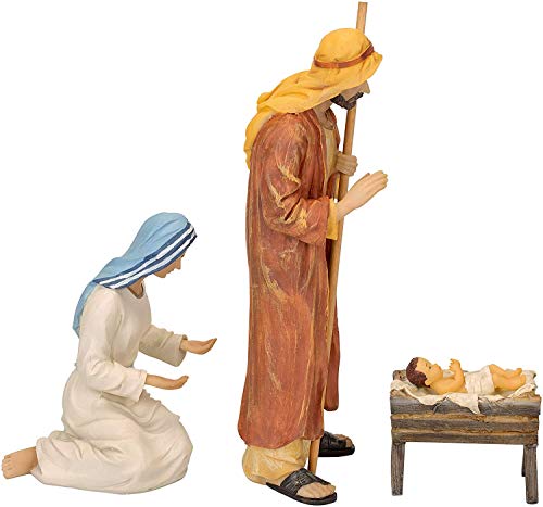 Set Of 3 Holy Family 10 Inch Polystone Christmas Nativity Figurines #TOP2