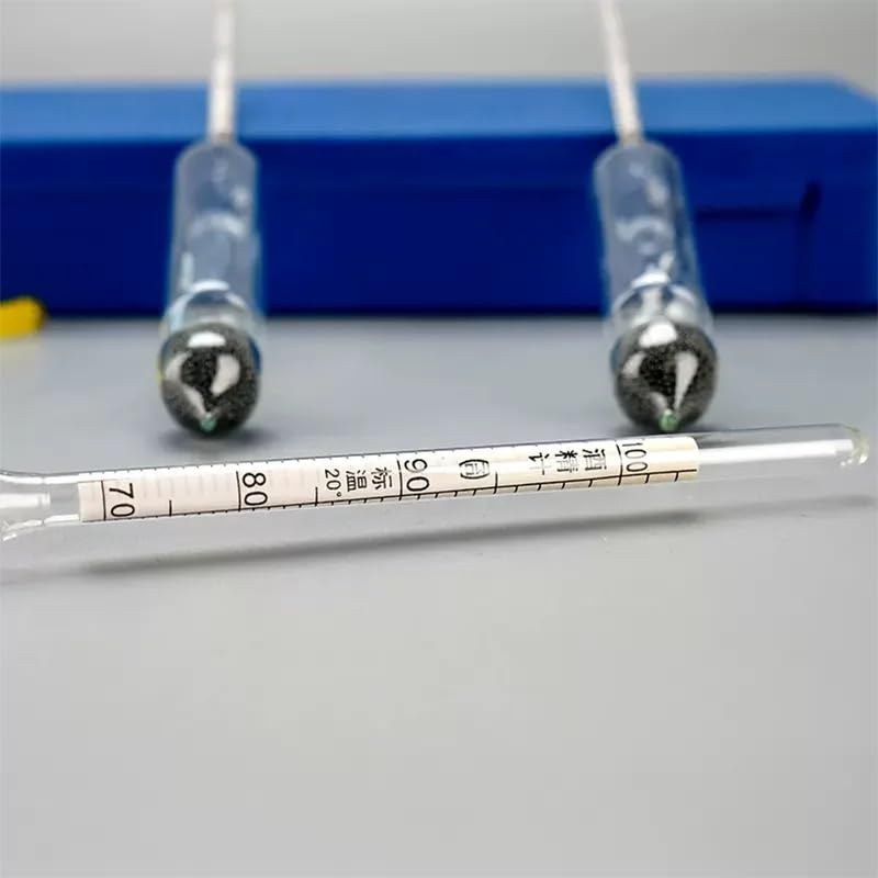 Alkoholmessgerät-Set – 0–40/40–70/70–100 Alkoholometer mit -Reagenzgläsern zur Messung der Weinkonzentration, 1 Stück(0-40)