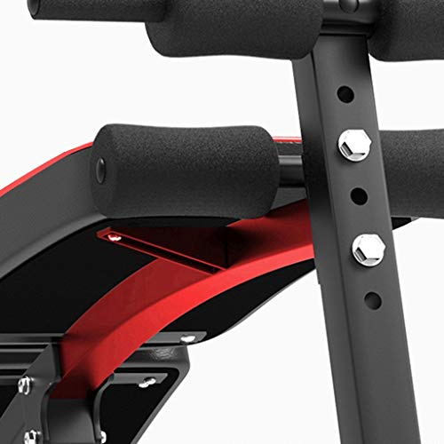 Fitness Equipment - Foldable Decline Sit up Bench Crunch Board Fitness Home Gym Exercise Sport Multi-Function Folding Bench - Adjustable 220lb [US Stock]