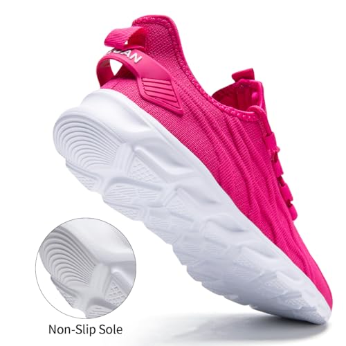 Image of DLWKIPV Womens Walking Shoes Slip On Sneakers Tennis Shoes Running Sport Workout Gym Shoes Athletic Non Slip Lightweight Breathable Fashion Casual Shoes for Travel Work
