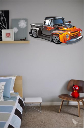 Vinilo decorativo removible Hot Rod Kids 22x41 pulgadas miniatura 2
