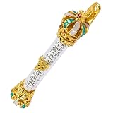 Mezuza dal design religioso: questo ornamento mezuzah è pieno di credenze e religioni ed è una decorazione molto significativa, benedici questo per la casa