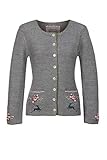 IsAdultProduct: false Stockerpoint Damen Jacke Valetta Trachtenstrickjacke, Grau (Grau Grau), 40