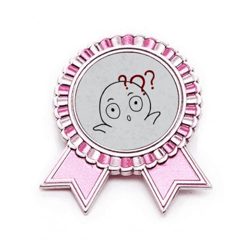 Broche chat rose Doubt en métal taille M avec fermoir de haute sécurité