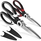 [2-pack] Kitchen Scissors Heavy Duty, Jocule Kitchen Shears Heavy Duty Scissors Kitchen, Upgrade Pou