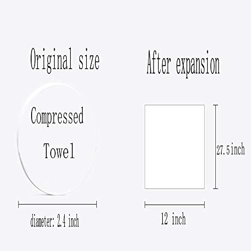 Obtanim Large Compressed Towel Travel Disposable Coin Tissue Toilet Paper Tablets For Camping, Sports, Hiking, Set Of 5 #TOP1