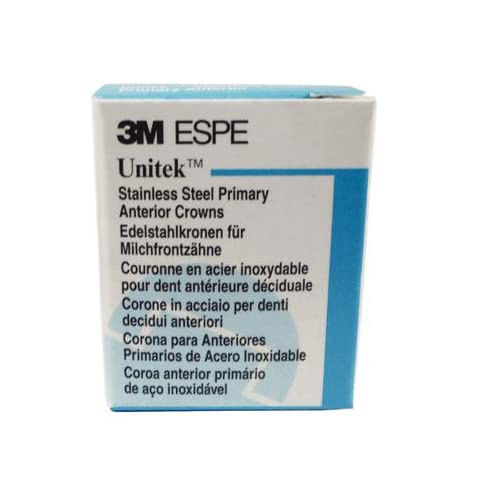 3M ESPE 907022 Unitek Stainless Steel Primary Anterior Crowns #2 Upper Left Lateral 5/Pk