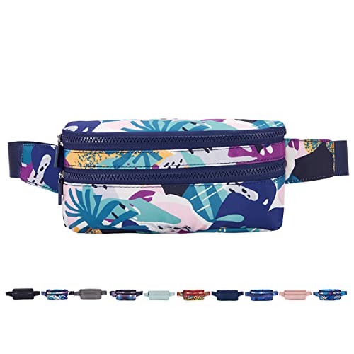 Image of Goothdurs Fanny Pack for Women Men Fashion Waist Bag Waterproof Hip Bum Bag with Adjustable Belt for Running Travel Hiking Cycling Money