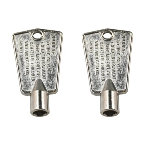 2Pcs 216702900 Freezer Door Keys Compatible with Frigidaire Kenmore Freezers Refrigerators Replace 297147700 AP4071414 PS2061565 AP4301346 PS1991481 AP2113733 06599905 08037402 12849