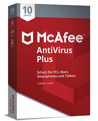 Preisvergleich Produktbild McAfee AntiVirus Plus 10 Device (Code in a Box)