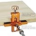 WolfPawn Cabinet Door Installation Jig,2-in-1 Cabinet Hinge Installation Positioning Tool,Adjustable Length Aid Positioner Tools,Versatile Aluminum Alloy DIY for Installing Most Frameless Cabinets