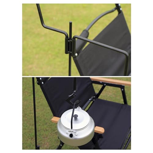 Support de lanterne de camping pliable et piquet en fer robuste - 8
