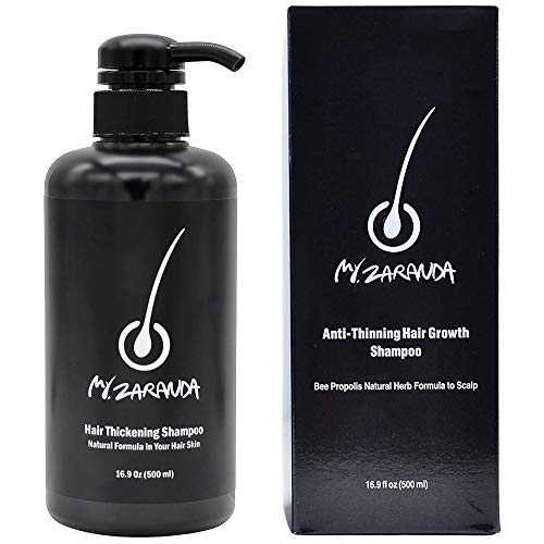 Natural DHT Blocker Biotin Hair Loss Hair Growth Shampoo Bee Propolis 25+ Herbs Anti Hair Thinning Hair Thickening Hair Regrowth Anti Dandruff Detox Hydrate Volumize Hair Mr. Zaranda