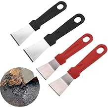 4 PCS Bright Multipurpose Kitchen Cleaning Spatula,Oil Fume Range Hood Shovel Stubborn Dirt Spatula Fridge Freezer De-icer Ice Scraper Refrigerator defrosting Shovel