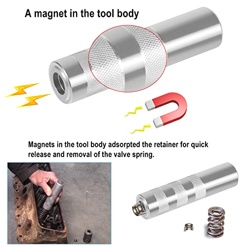 Hihitomorrow Valve Keeper Remover Installer Tool Kit Valve Spring Compressor Retainer Removal Tool 36200 #TOP2